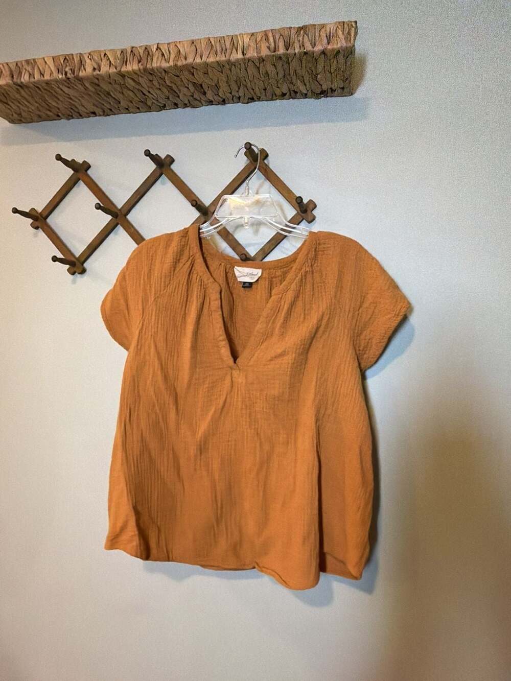 Universal Thread Women's Gauze Flutter Sleeve Top Size XXL